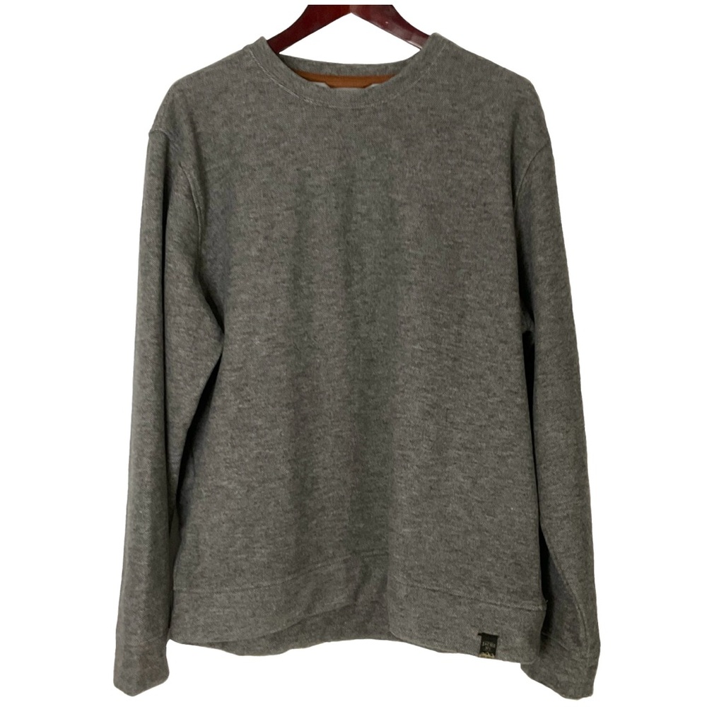 Jachs NY Mens Grey Wool Blend Long Sleeve Crewneck Pullover Sweater; Size XL.
